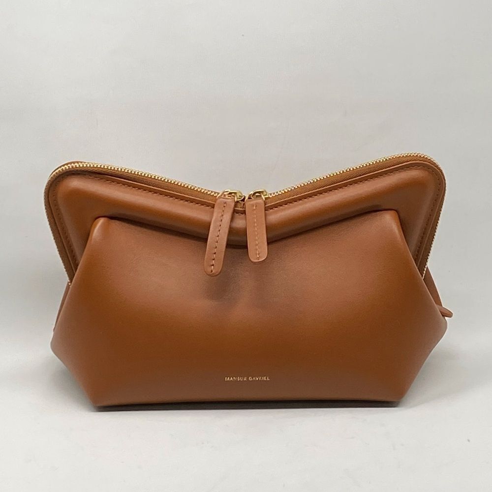 Mansur Gavriel Mini M Frame Leather Crossbody Bag